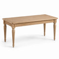 Mesa de comedor de madera de roble 140x80x75 cm