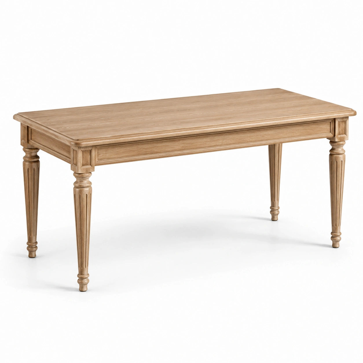 Mesa de comedor de madera de roble 140x80x75 cm